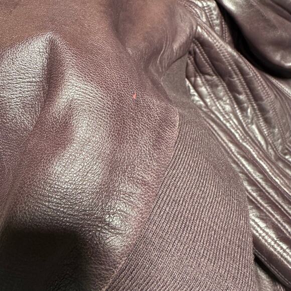 Scully Women's Genuine Leather Jacket XL Plum Purple Moto Western Floral Lining - Picture 8 of 10